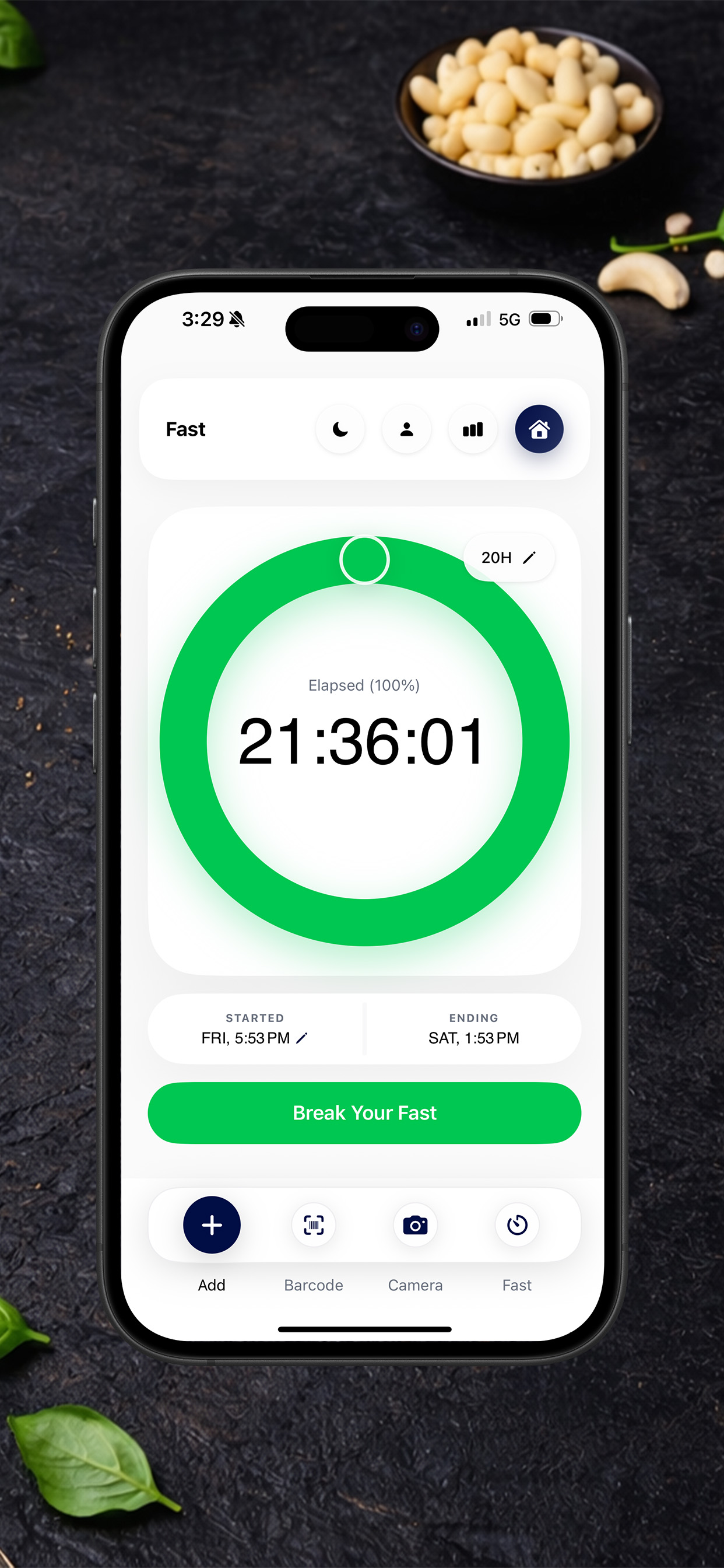 Intermittent fasting timer